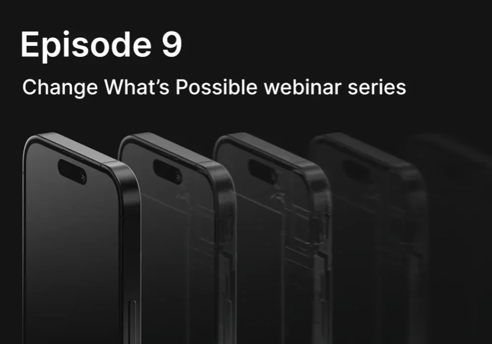 A series of cell phones with the words " episode 9 " in front.